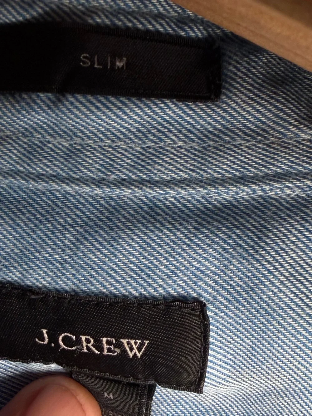 J. Crew Men's Light Blue Chambray Button-Down Shirt